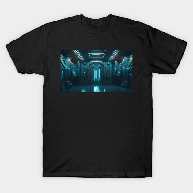 Spaceship futuristic interior T-Shirt by WODEXZ
